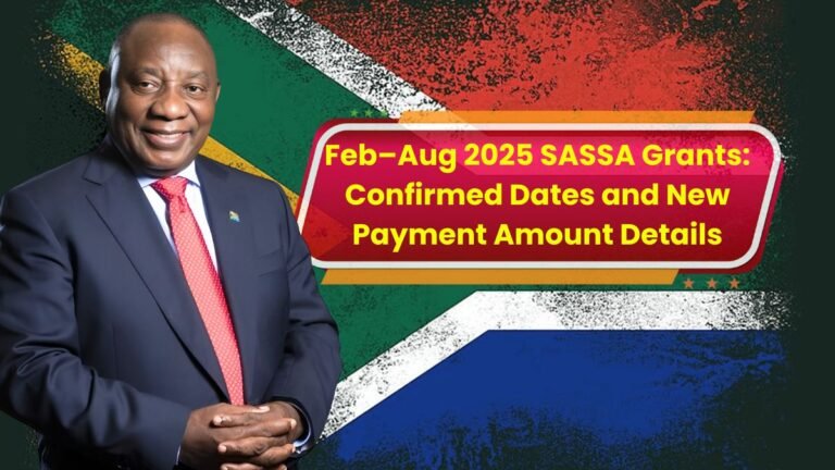 Feb–Aug 2025 SASSA Grants: Confirmed Dates and New Payment Amount Details